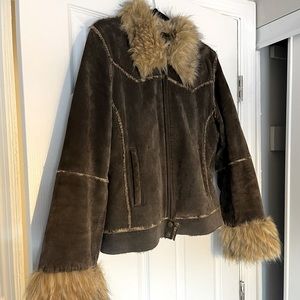 Y2k penny lane bratz vibes size large suede jacket